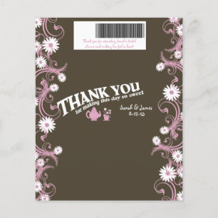 Papier Tea Party et Daisy Chocolate Bar Favoriser