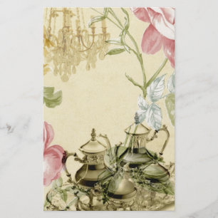 Papier Teapot Tea Party Paris Floral