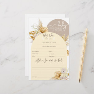 Papier Teddy Bear Modern Boho Girl jeu Baby shower