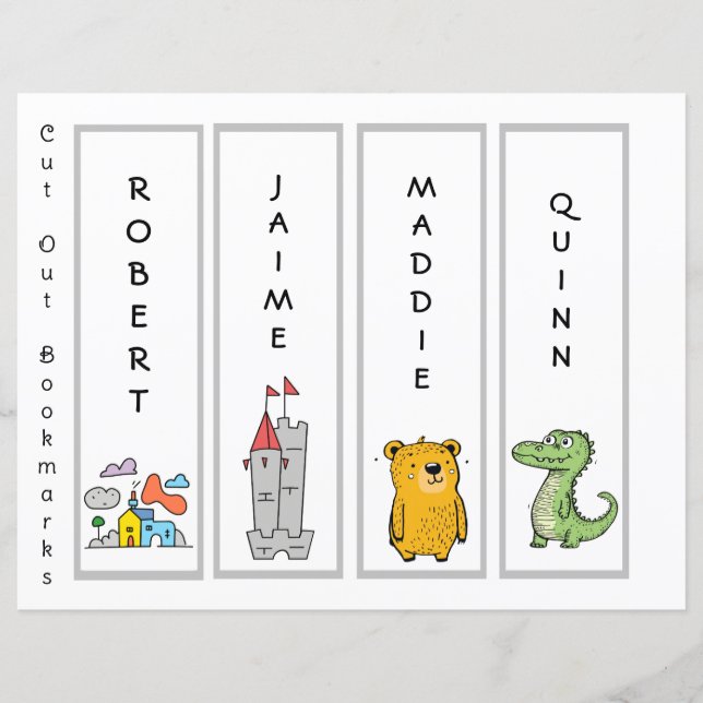 Papier Téléchargez le nom et l'oeuvre de votre enfant (Devant)