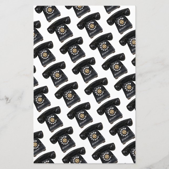 Papier Téléphone Rotary vintage (Devant)