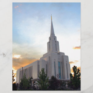 Papier temple mormon Oquirrh Mountain Utah LDS