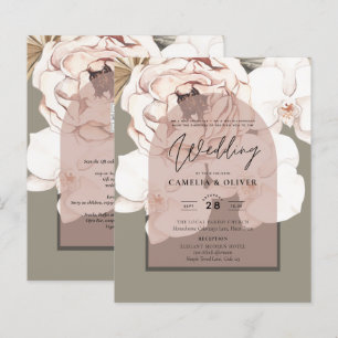 Papier Tendance MOSS BLUSH MARIAGE Sage Dusty Rose