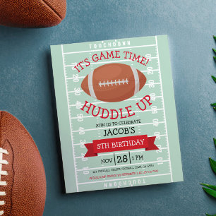 Papier Terrain de football mignon et Ruban Budget Anniver