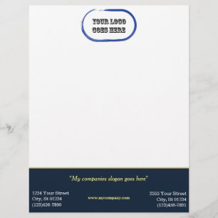 Papier Tête de lettre corporative personnalisée - Barre H