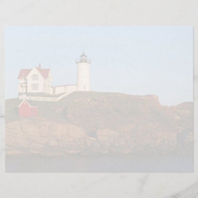 Papier Tête de lettre du phare de Nubble (Devant)