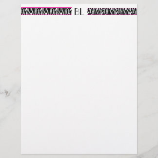 Papier Tête-lettre Bizzie Lizzie Zebra