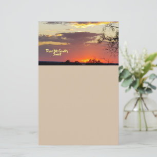 Papier Texas Hill Country Sunset Stations