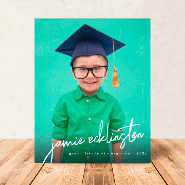Papier Texte Personnalisé Unique Photo Kindergarten Gradu (Créateur téléchargé)