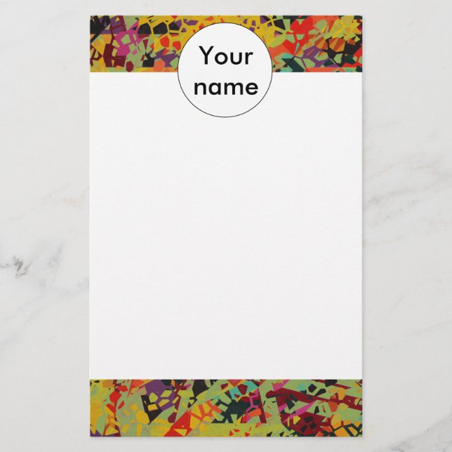 Papier Texture des trous colorés (Devant)