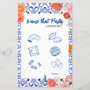 Papier Thats amore Nom que pasta mariée jeu de douche