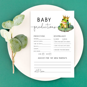 Papier Thème de la grenouille Baby shower Prédictions et