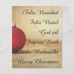 Papier Thème de Noël avec balle de Noël
