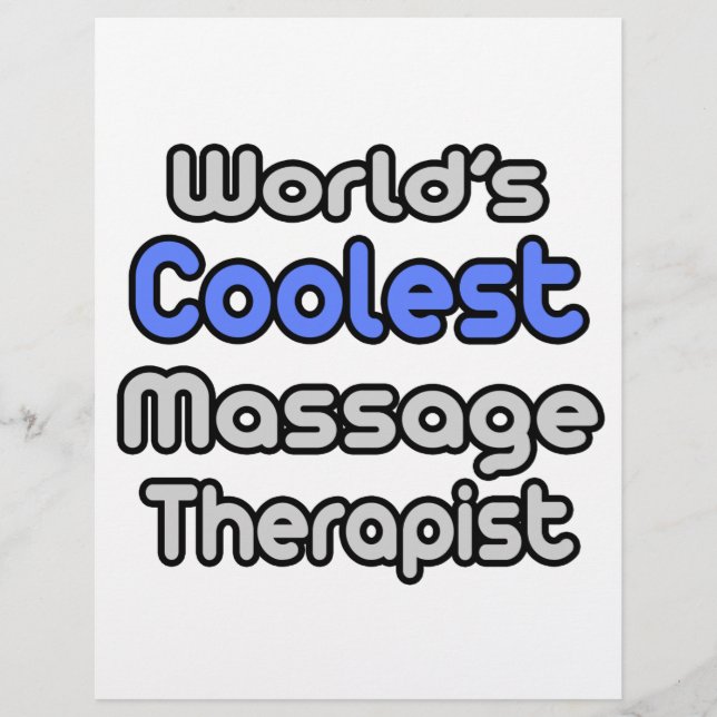 Papier Thérapeute de massage la plus froide du monde (Devant)