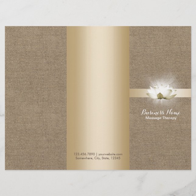 Papier Thérapie de massage Yoga Lumineuse Lotus Buralp Tr (Devant)