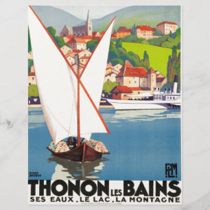 Papier Thonon Les Bains Français Travel Europe