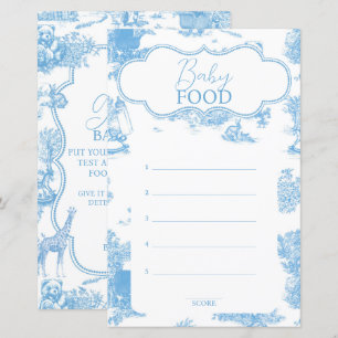 Papier Toile bleue et blanche de Jouy Baby shower