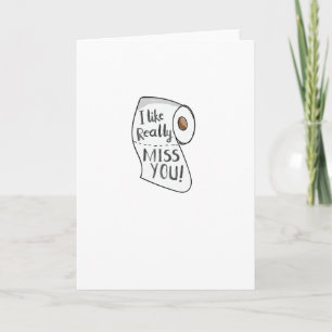 Papier toilette vraiment vous manque carte de voeu