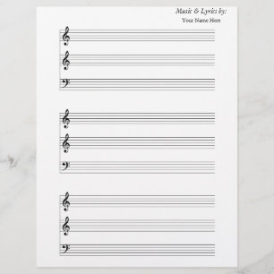 Papier Tôle vierge Trumpet Trombone