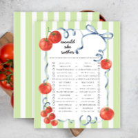 Tomato Voudrait-Elle Plutôt Baby shower Jeu