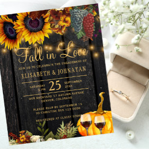 Papier Tombez amoureux Invitation à une fête de fiançaill