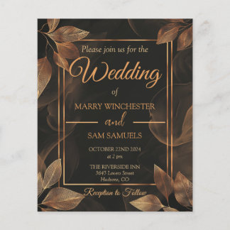 Papier Tons de terre | Faire-part de mariage minimaliste