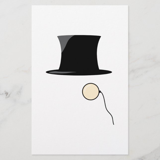 Papier Top Hat Monocle (Devant)