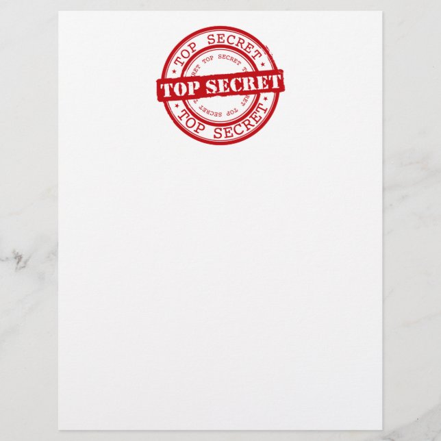Papier Top Secret (Devant)