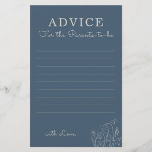 Papier Topaz Blue Fleur sauvage Conseils pour les parents