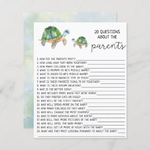Papier Tortues marines - 20 Questions sur les parents