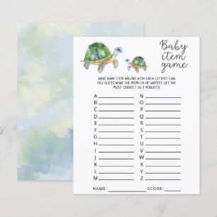 Papier Tortues marines - Jeu d'objets pour bébé. Jeu de B