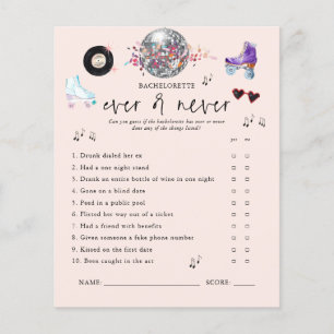 Papier Toujours ou Jamais Jeu de Bachelorette au Patin