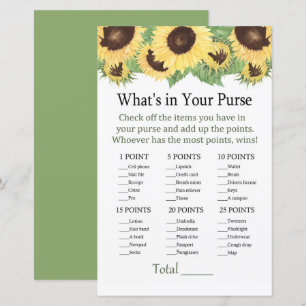 Papier Tournesol Qu'y a-t-il dans votre sac à main