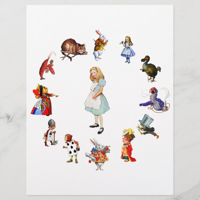 PAPIER TOUT AUTOUR D'ALICE (Devant)