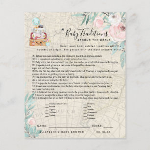 Papier Tradition des bébés dans le monde   Jeu Baby showe