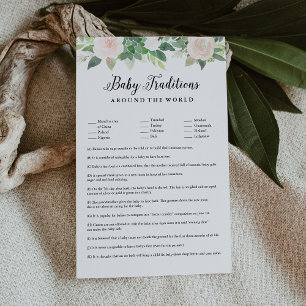 Papier Traditions de bébé DEVON autour du monde jeu