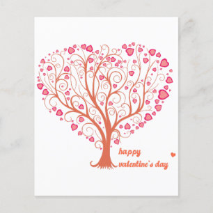Papier Tree Heart Happy Valentine Day