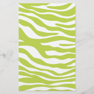 Papier Trendy Lime Green Zebra Print