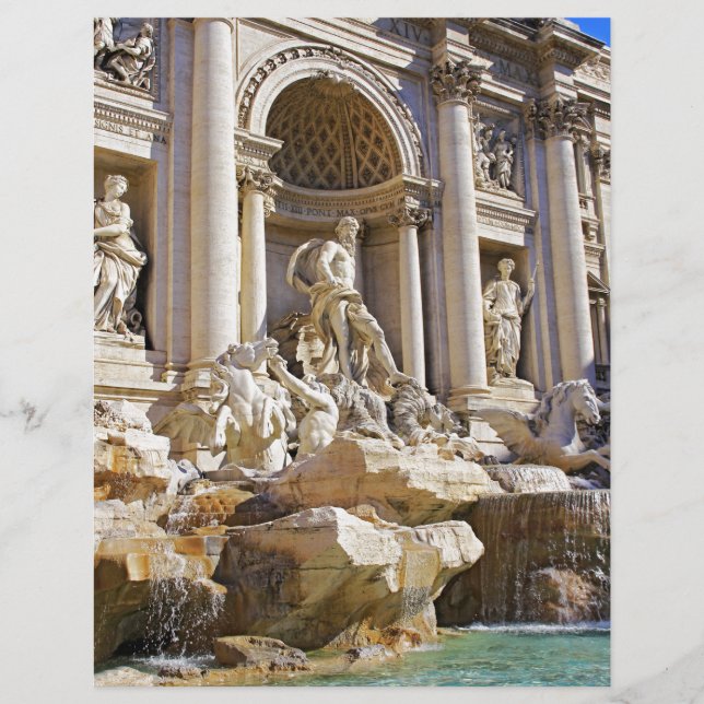 Papier Trevi fountain (Devant)