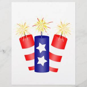 Papier Trio de pétards pour 4 juillet