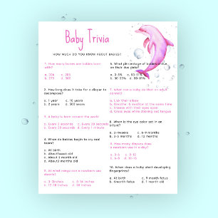 Papier Trivia Nautical Baby   Jeu Baby shower
