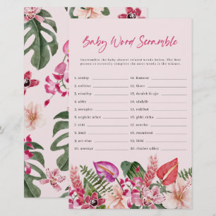 Papier Tropical Baby Word Scramble