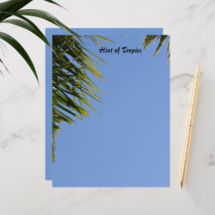 Papier Tropical Sint of Palm Tree Blue Scrapbook Pape