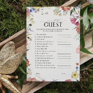 Papier Trouvez le jeu de Fête des mariées Florale Pressé 