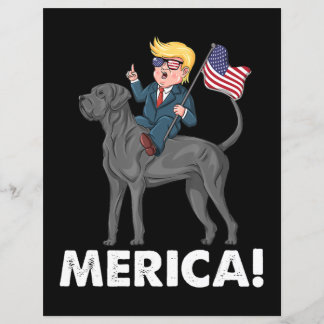 Papier Trump Merica Great Dane Dog American Hero 4e