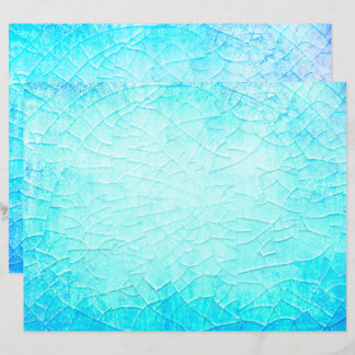 Papier Turquoise de l'étang congelé