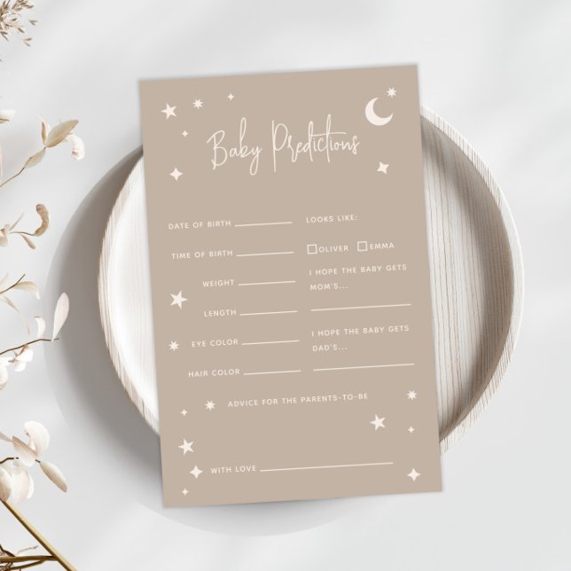 Papier Twinkle Twinkle Little Star Baby Predictions Game (Créateur téléchargé)