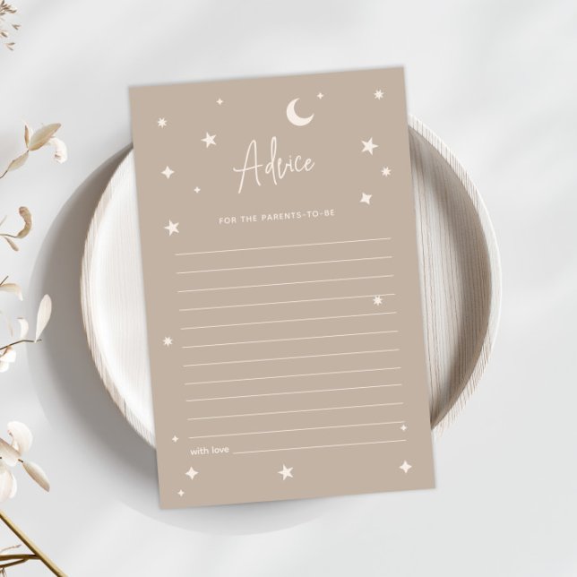 Papier Twinkle Twinkle Little Star Shower Advice Card (Créateur téléchargé)