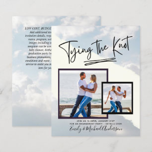 Papier Tying The Knot - Photo Engagement Party Invitation