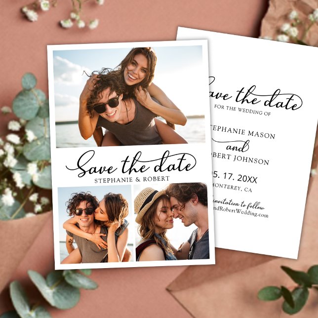 Papier Typographie Budget Photo Mariage Enregistrer La Ca (Créateur téléchargé)